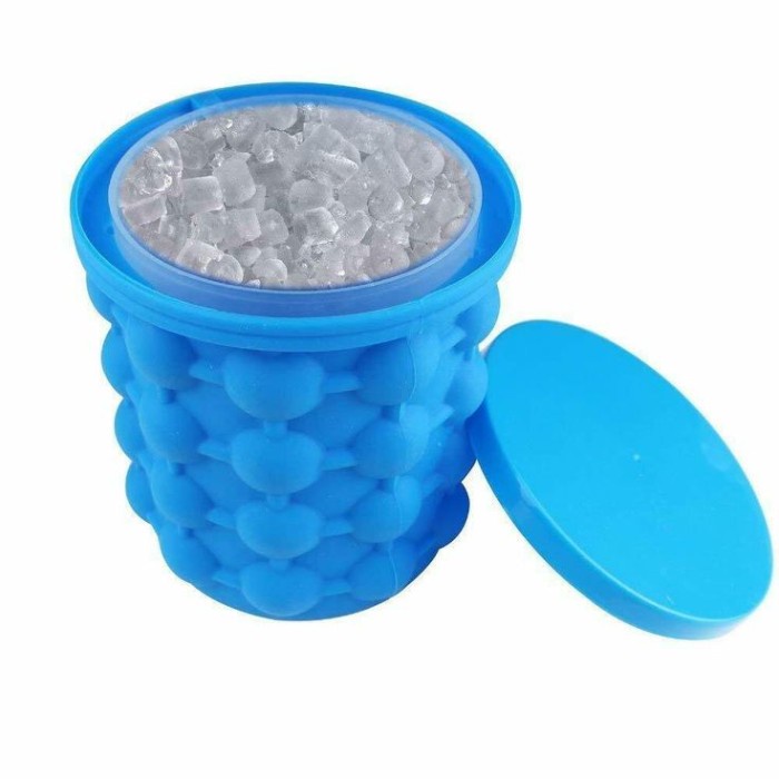 Alat Cetakan Pembuat Es Batu Anti Pecah Ice Cube Silikon GENIE Maker