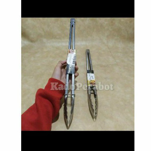 capitan food clip stainless steel 40cm - capitan panjang jumbo bbq