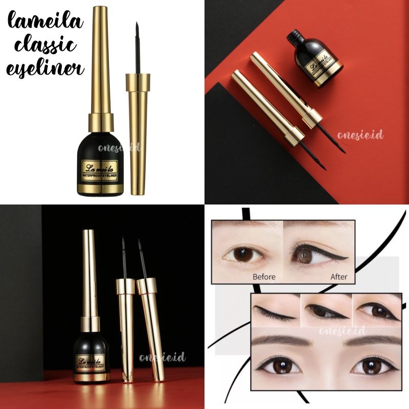 LAMEILA Eyeliner Klasik Anti Air Waterproof Black Long Lasting Eye Liner LA079