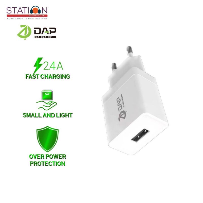 DAP Adaptor Charging Usb Charger 2.4A D-AT5