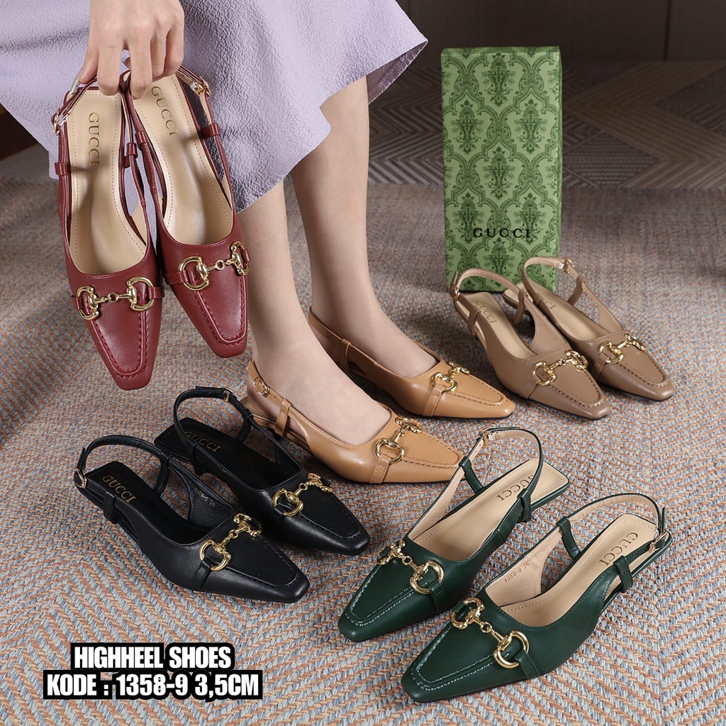 HIGHHEEL SHOES 1358-9 ( NOTE SIZE BESAR YA CHECK INSOLE )