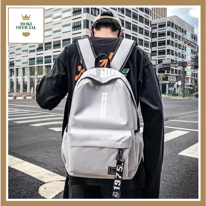 [COD] Be Your Style Tas Sekolah Pria Wanita Backpack Sekolah Korean Style Kapasitas Besar Ada Slot Laptop Up To 15 Inch HokiOfficial