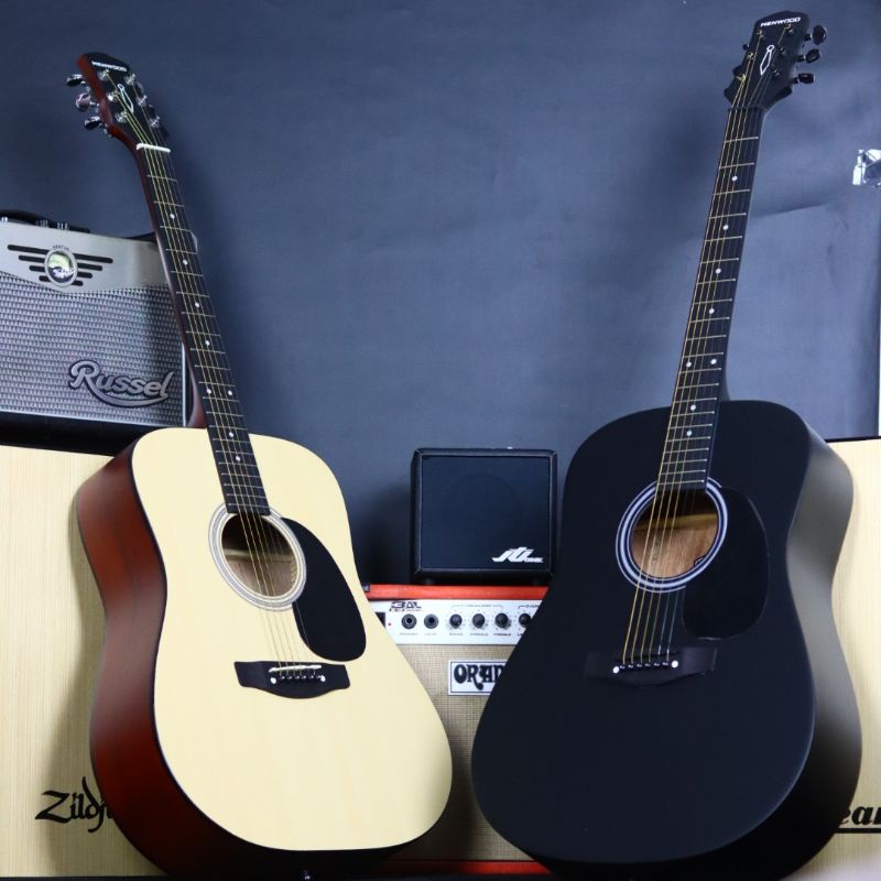 Gitar Akustik Original Menwood Gitar Listrik Elektrik Ori Guitar Jumbo Kapok Murah