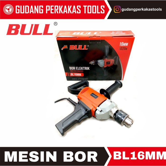 SBO Mesin Bor tangan 16mm BULL BL16MM BURUAN