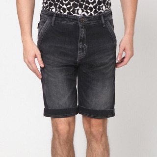  CELANA  PENDEK EMBA  JEANS  HITAM  BARU Shopee Indonesia