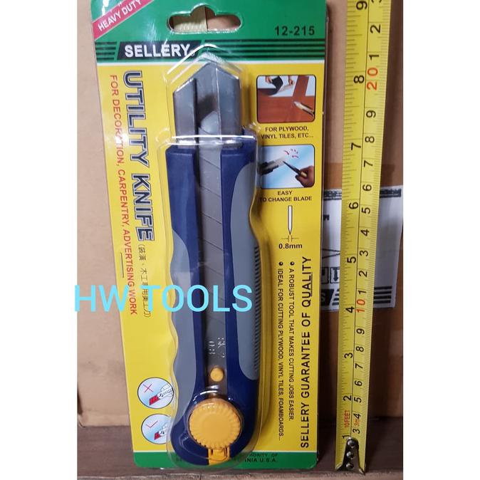 

Berkualitas Utility Knife / Pisau / Cutter Serbaguna 12-215 Sellery Gilaa!!!