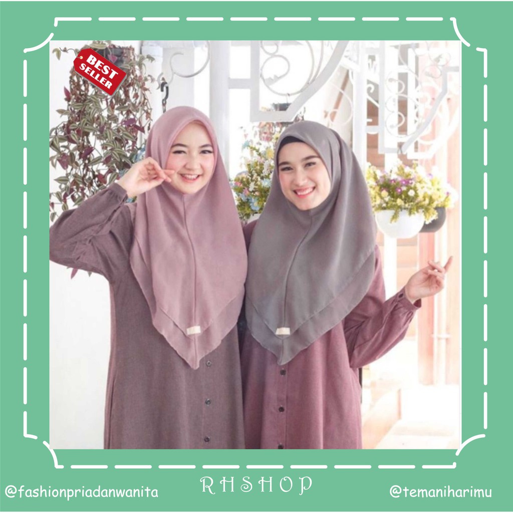 KERUDUNG SEGITIGA INSTAN DOUBLE LAYER HIJAB INSTAN KERUDUNG INSTAN 2 LAYER KERUDUNG INSTAN