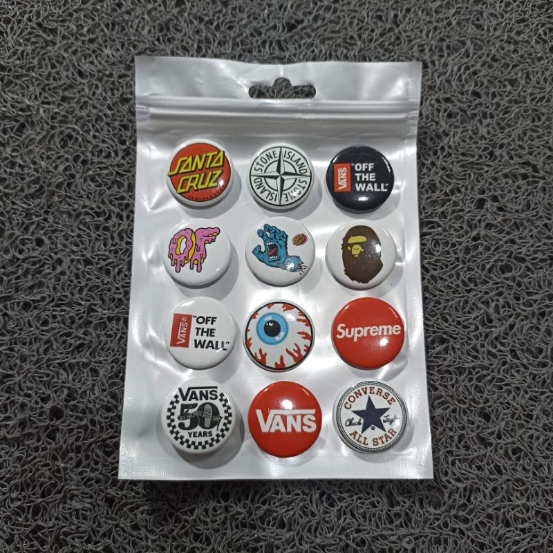 Pin button mini HYPEBEAST musik ( Promo 1 pack isi 17pcs )