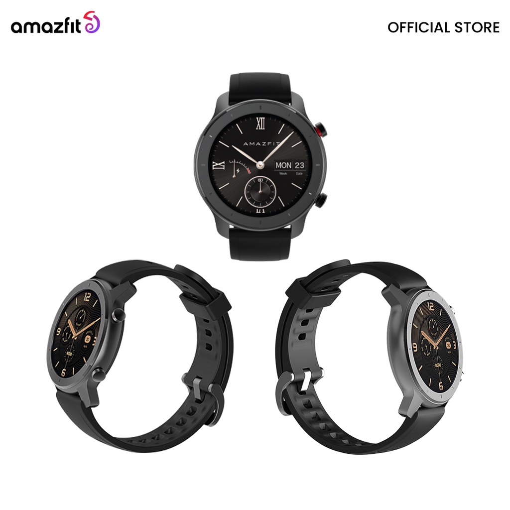Amazfit GTR 42 Smart Watch GPS Zepp Smartwatch Music 12 Days Battery 5ATM Man Woman 42mm For Android IOS Jam Tangan Pintar-1