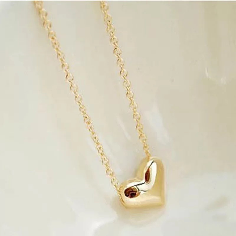 MORYMOSHI K18 Kalung Wanita Liontin Love Fashion Aksesoris Korea