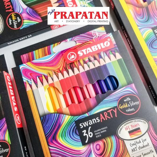 

Pensil Warna Stabilo Swans ARTY 12/24/36/48 | Pensil Warna