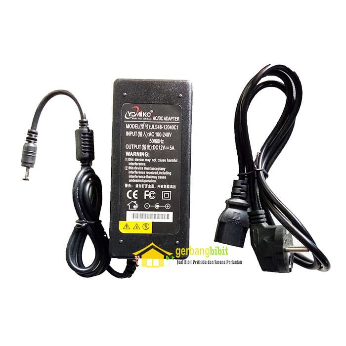 Pompa dinamo jamur tiram 12v adaptor 5a