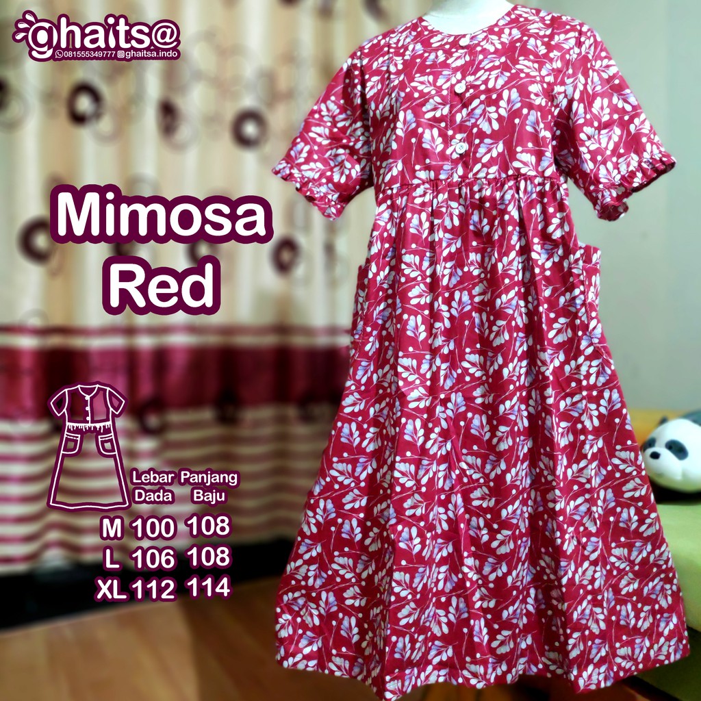 Ghaitsa Homedress Daster Baju Tidur Bumil Busui Katun Jepang Tokai Senko mirip Ditsy