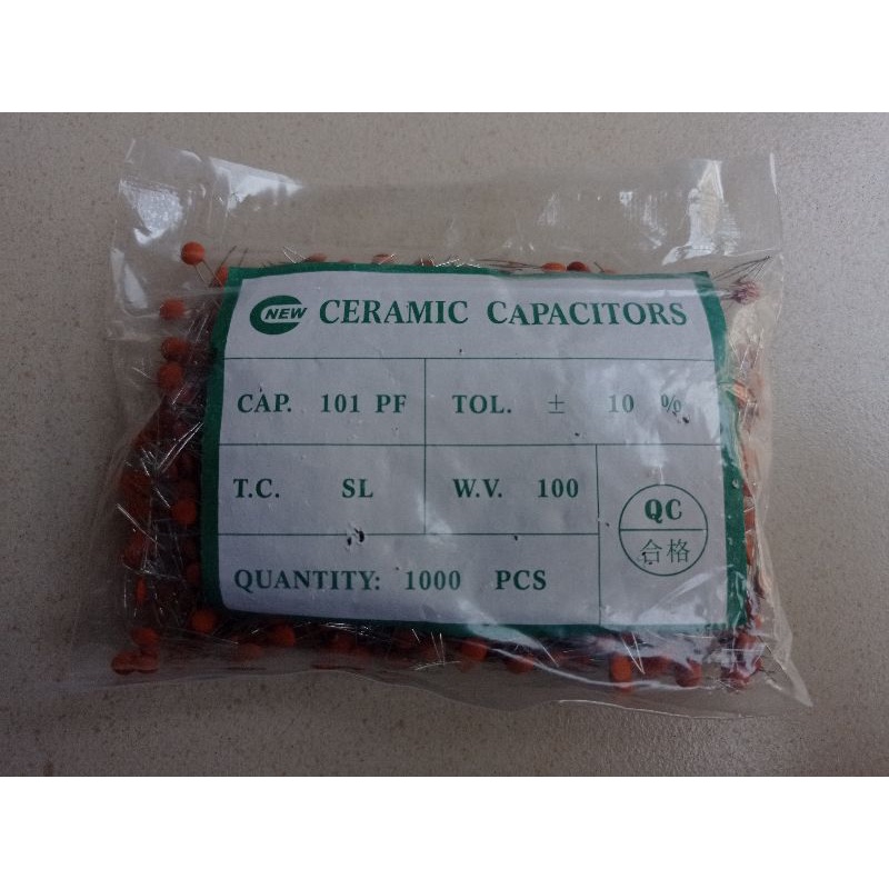 CAPASITOR 101 100pf. 100pcs