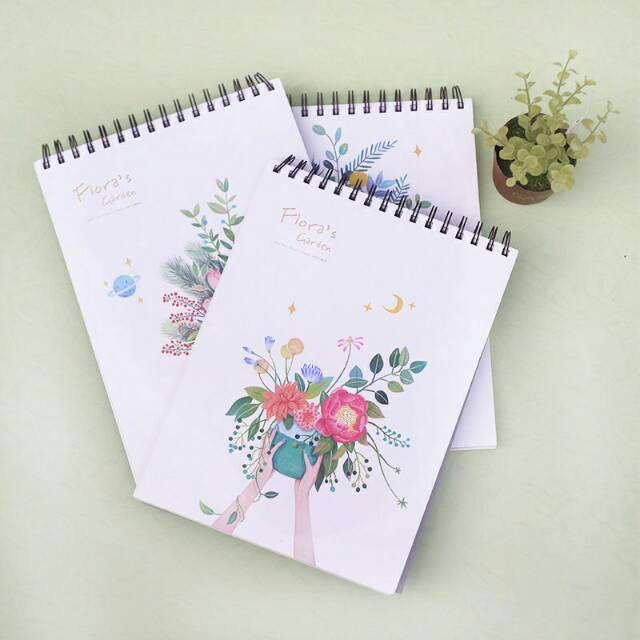 

Floras Garden Spiral Sketchbook A4