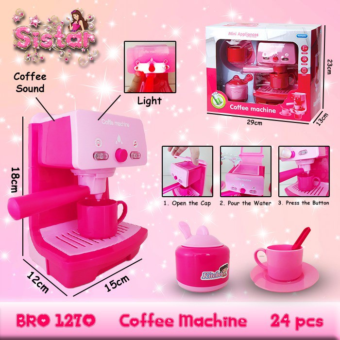 Mainan Anak Perempuan Mesin Kopi Mainan Coffee Machine BRO1270