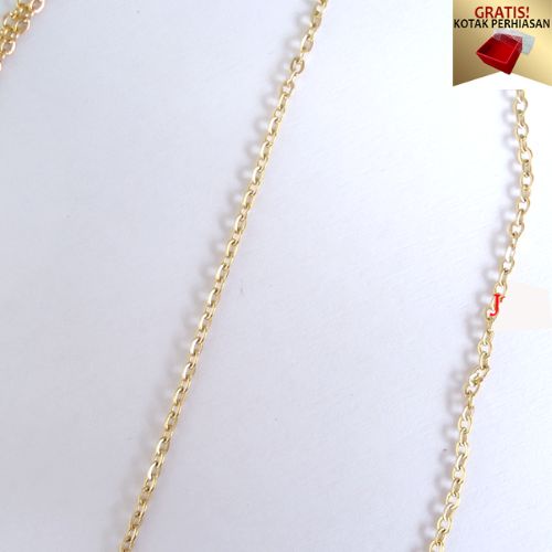 PROMO Gratis Kotak Perhiasan - Kalung Titanium Anti Karat Selamanya Stefan1 Kalung Wanita Model 2 Layer Diamond New - Lovelybutik