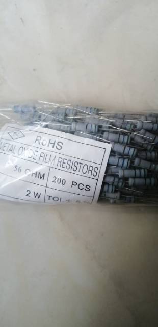 1 pcs.RESISTOR 56 OHM. 2 WATT..5%