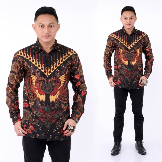 KEMEJA BATIK PRIA LENGAN PANJANG MODERN EKSKLUSIF