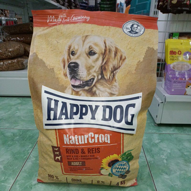 HAPPY DOG NATURCROQ RIND&amp;REIS ADULT KEMASAN 4KG FRESHPACK/ HAPPY DOG / HAPPY PET