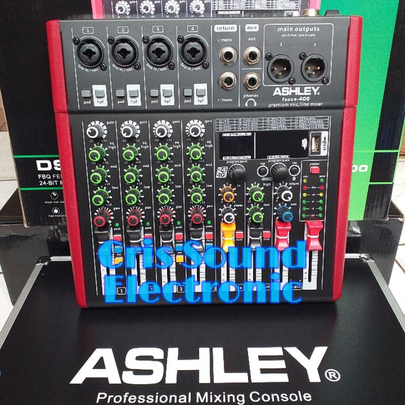 Audio Mixer Ashley Fokus 400 4 channel Bluetooth USB Oryginal