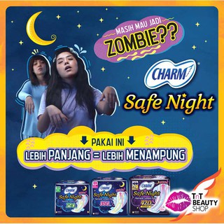 Image of Charm Safe Night 29 cm & 35 cm | Charm Cooling Fresh Night Wing - Pembalut
