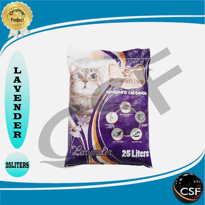 Pawsitive 25 liter Pasir kucing wangi gumpal (Ekspedisi)