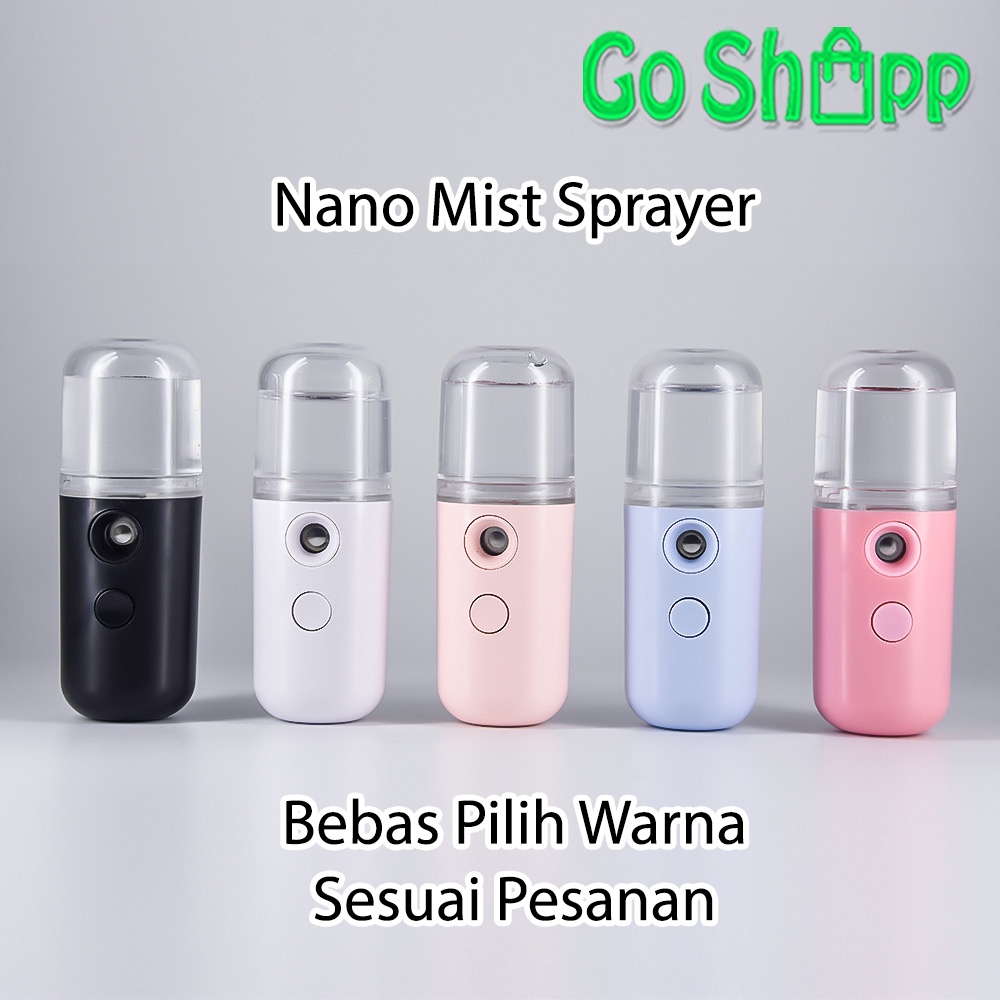 Nano Spray Portable Mini Pelembab Wajah - Nano Mist Sprayer Moisturizing Perawatan Wajah - Nano Spray Alkohol Disinfectant dan Sanitizer [NS01]