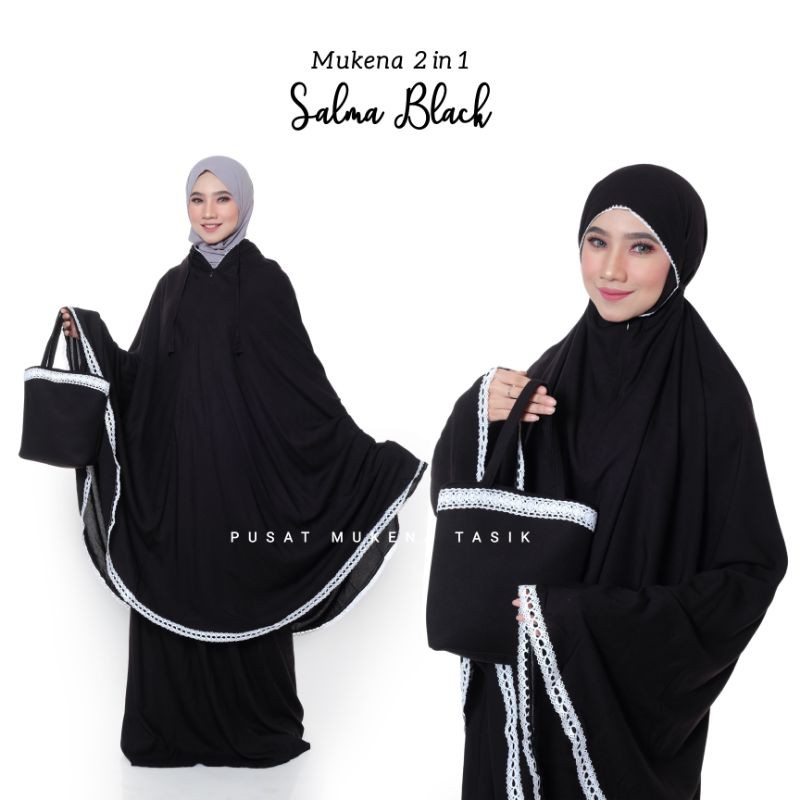 PUSAT GROSIR MUKENA COUPLE (IBU + ANAK) 2in1 BALI SALMA | NEW RAYON SHARLA AIRA TERMURAH TRAVELLING