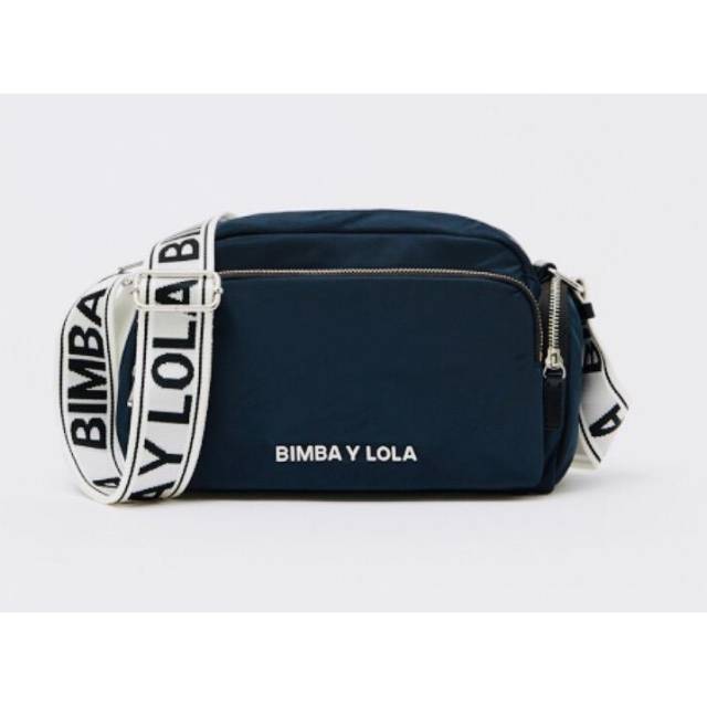 Tas Bimba Y Lola Padded M Crossbody Navy New Original