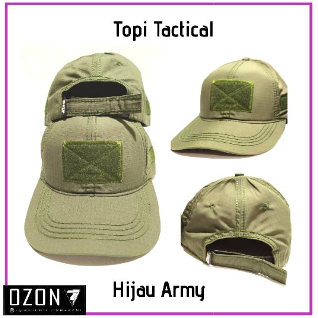 Topi Tactical Polos Baseball Distro Caps Topi Army Topi Military Topi Perekat - Hijau Army