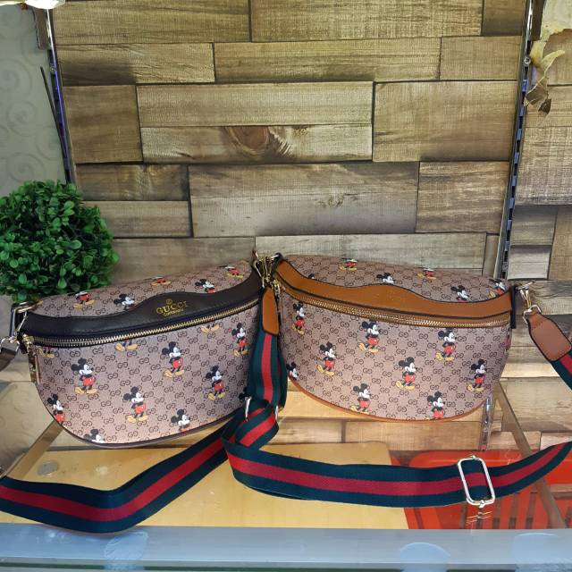 Tas import GUCCI MIckey waistbag semprem