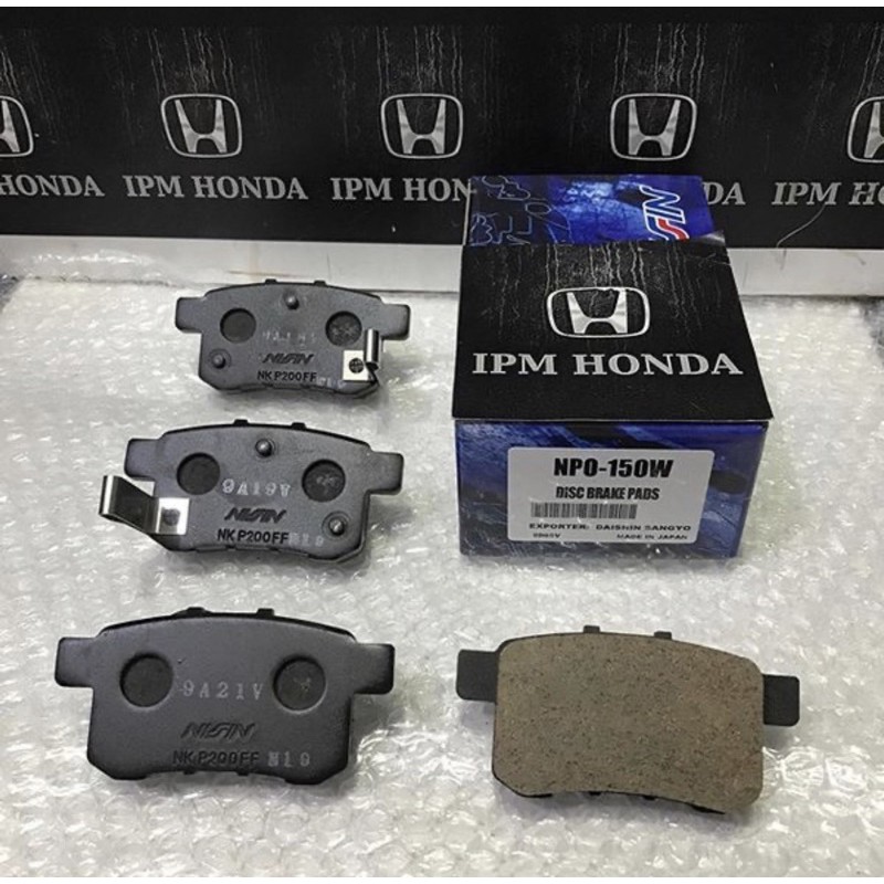 NP0 150 Nissin Brake Pad Kampas Rem Belakang Honda Accord CP2 2008 2009 2010 2011 2012