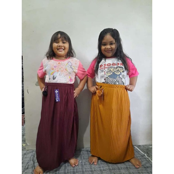 rok plisket anak2 (2-10 thun) termurah(COD)