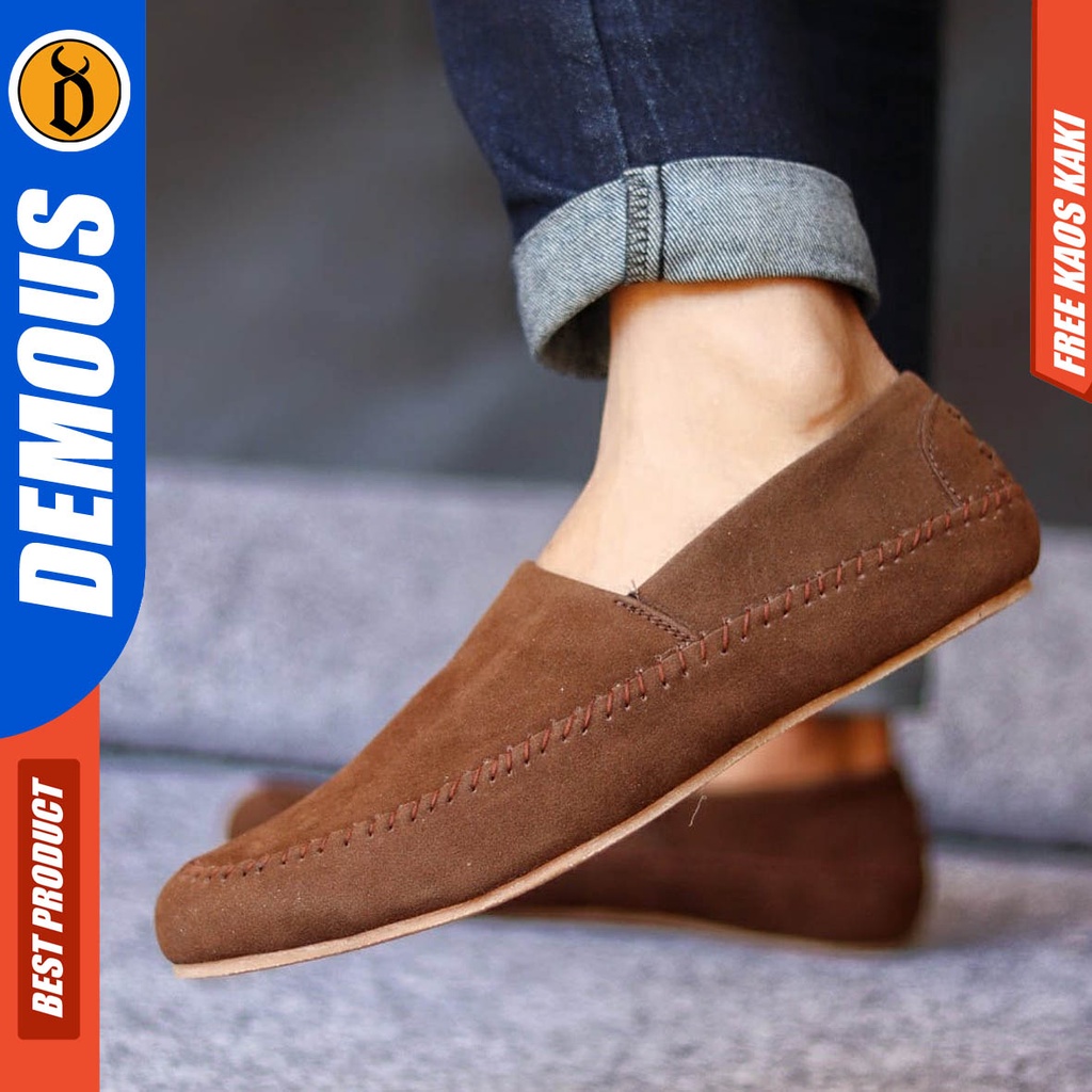 Demous Siena Sepatu Slip on Pria Sepatu Casual Pria Slop