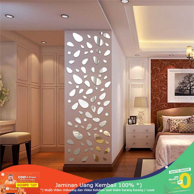 (BISA COD) RVOSTR SOLEDI Sticker Dekorasi Dinding Mural Mirror Acrylic 12 PCS - SL09