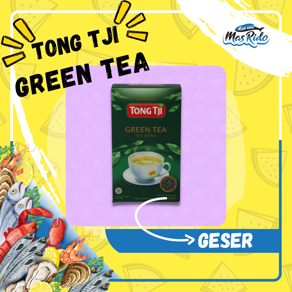 

Tong Tji Green Tea 100Gram Teh Seduh Per Pack Teh Hijau Termurah