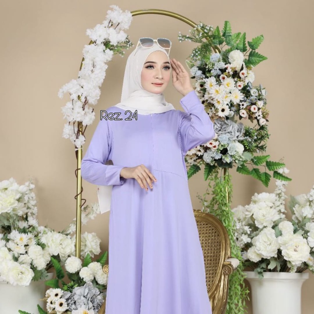 Gamis Polos Jersey LD 110 Busui Terlaris