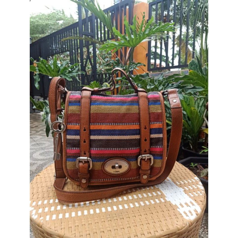TAS WANITA SLING FOSSIL TOP HANDLE PELANGI
