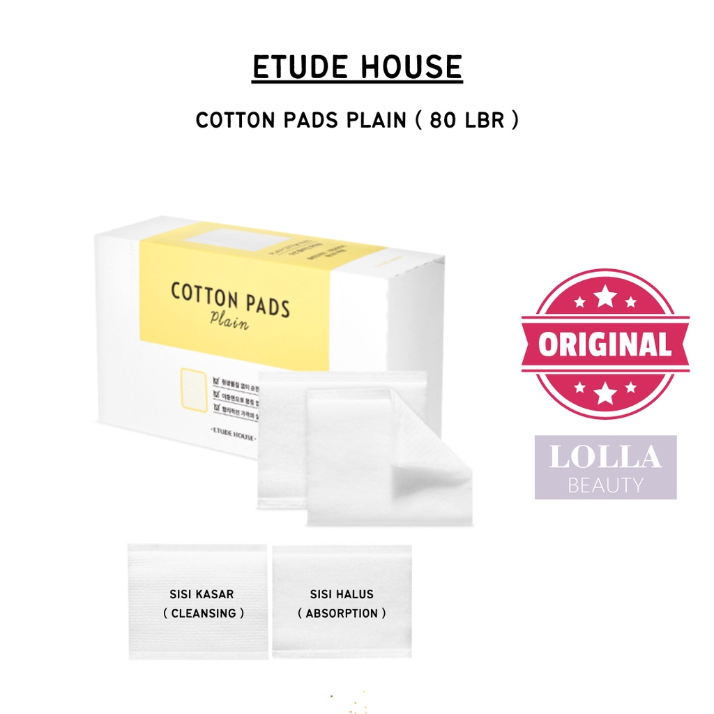 ETUDE HOUSE - Cotton Pads Plain 80 Ply