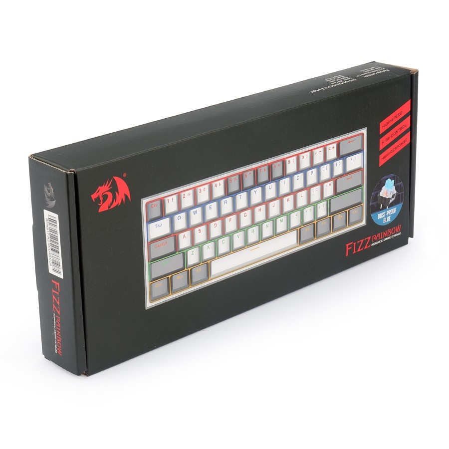 Redragon Mechanical Gaming Keyboard 60% RAINBOW FIZZ-K617-R