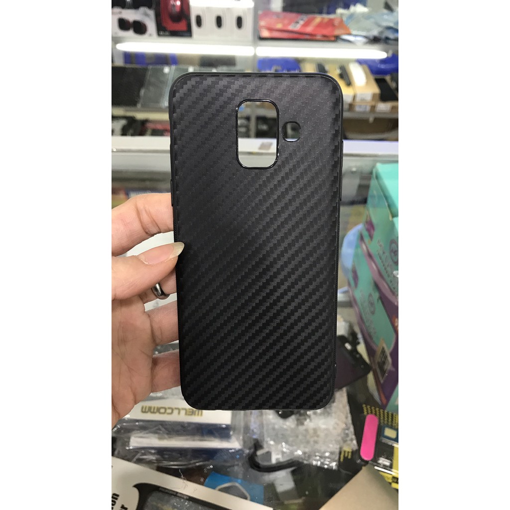 Slim case carbon anti panas black for samsung a6