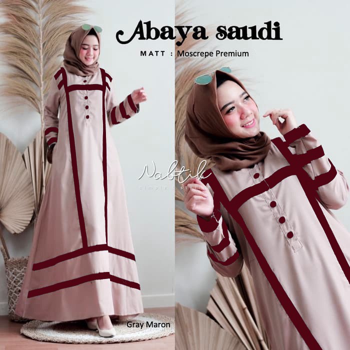 GAMIS JUMBO MOSCREPE SAUDI / GAMIS MOSCREPE PREMIUM / NEW ARRIVAL GAMIS TERLARIS