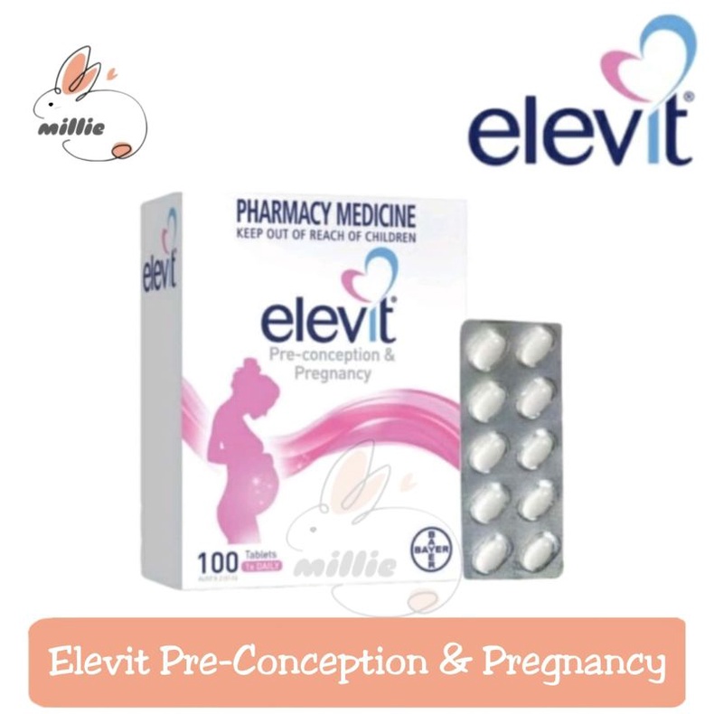 Elevit Pregnancy ECER 1 PAPAN Vitamin Suplemen Promil Hamil Pregnancy