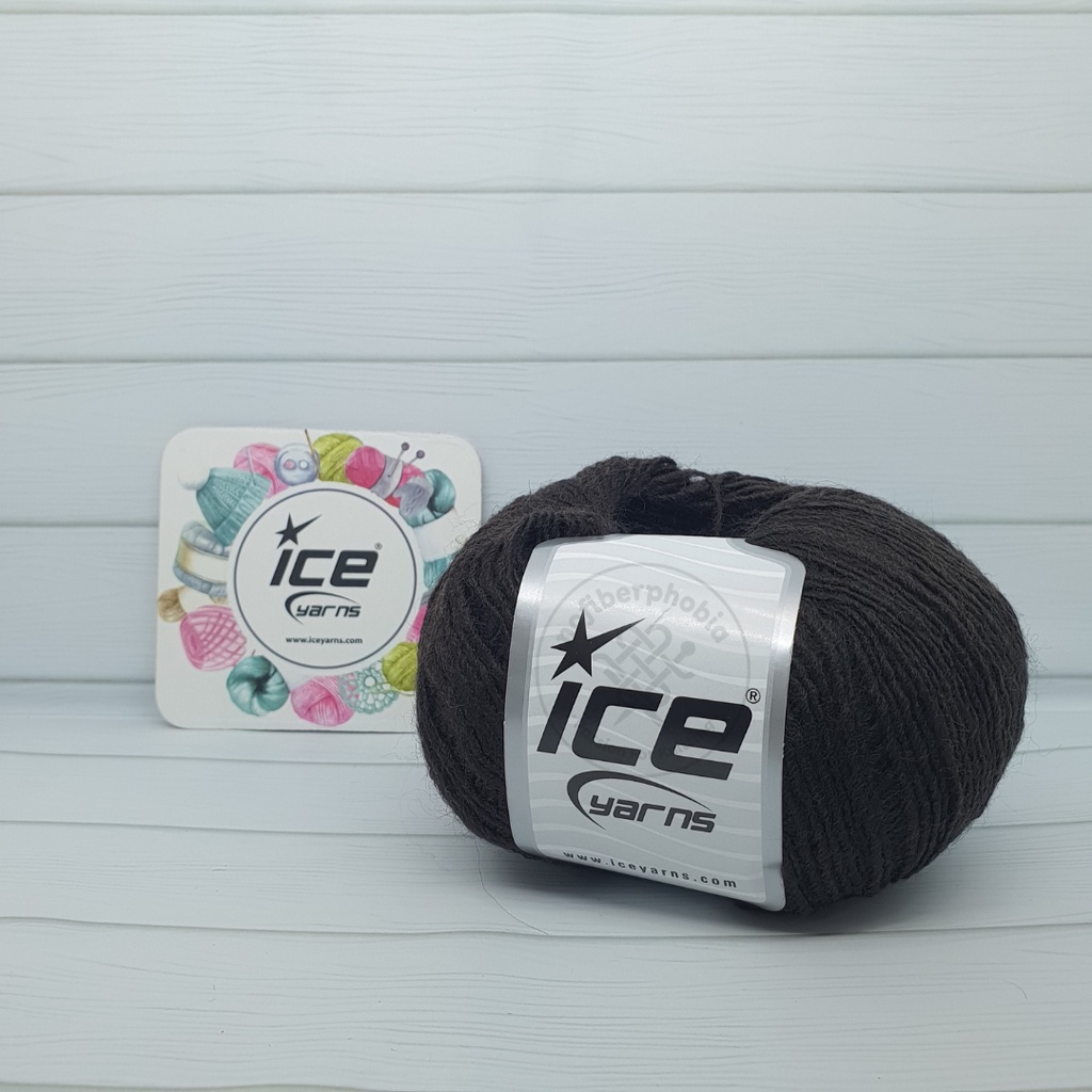 Benang Rajut Peru Alpaca Fine - Dark Brown