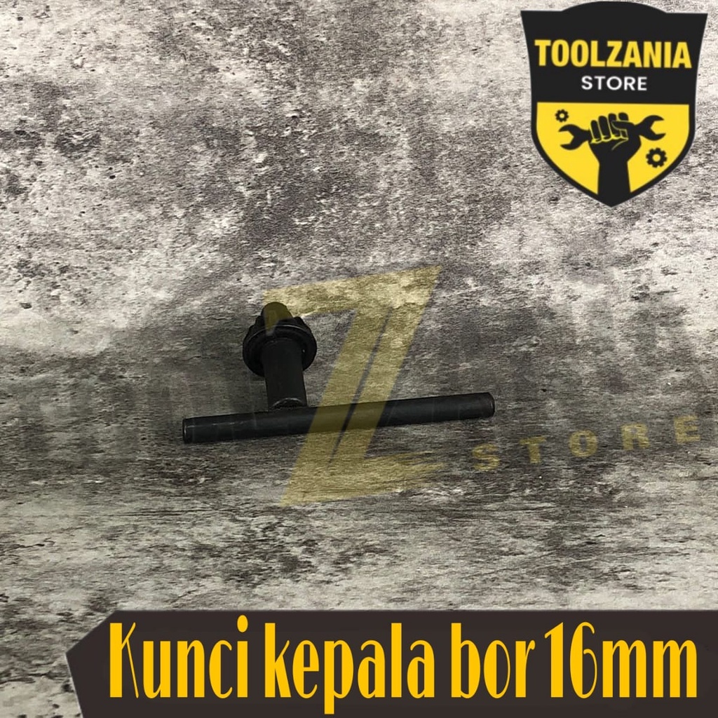 Kunci kepala bor 16mm / key chuck 16mm pengunci kepala bor tangan 16mm