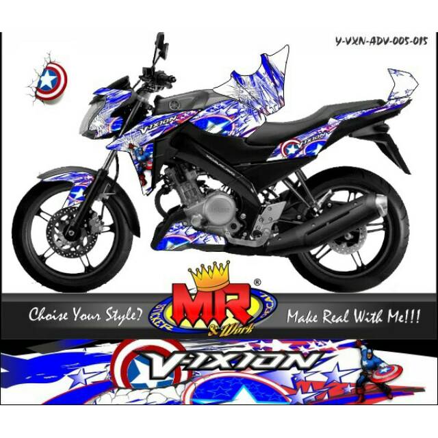 Decal Dekal Vixion Advance Stiker Sticker Nva Semi Full 05 Spec A