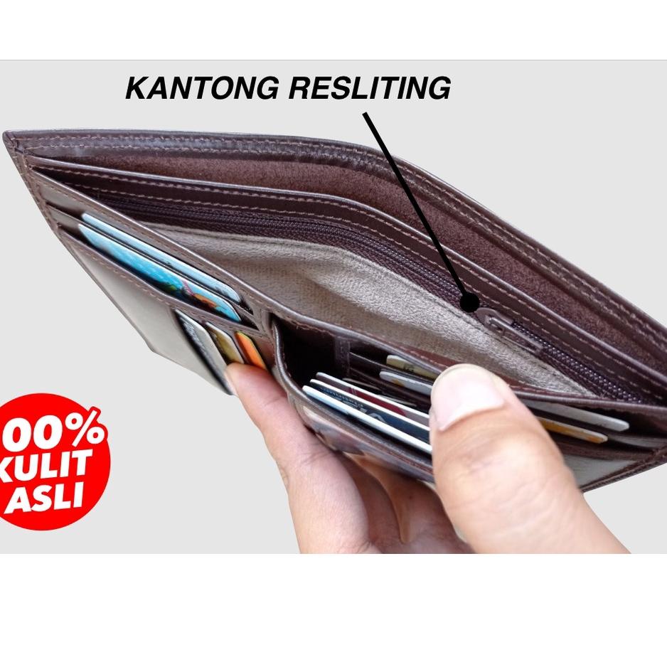 AG8 Dompet Kulit Asli - Dompet Pria 3/4 100% Kulit Asli by Mogen Leather➪☃ (Ready Stock)Produk ➪
