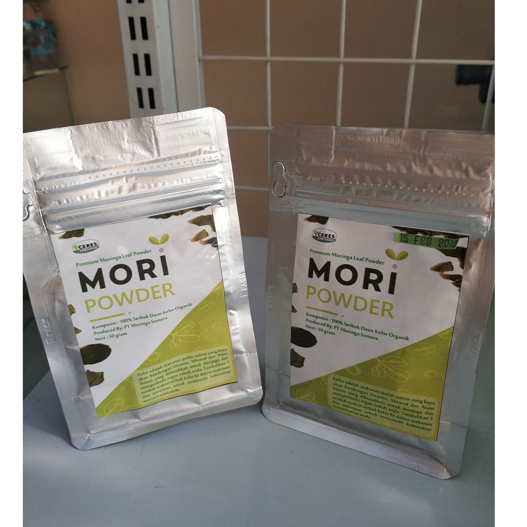 

Serbuk Daun Kelor - Mori Powder Premium (100 Mesh) isi 50gram