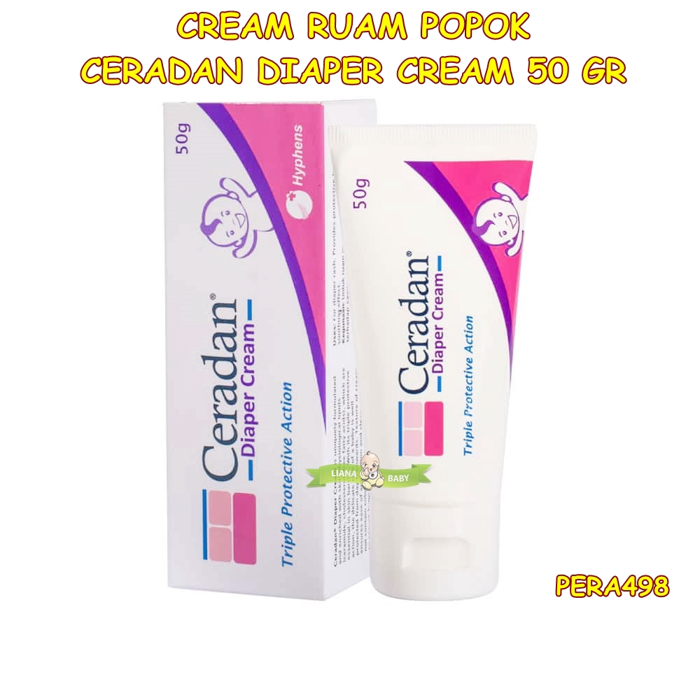 PERA498 CREAM RUAM POPOK CERADAN DIAPER CREAM 50 GRAM / 10 gram